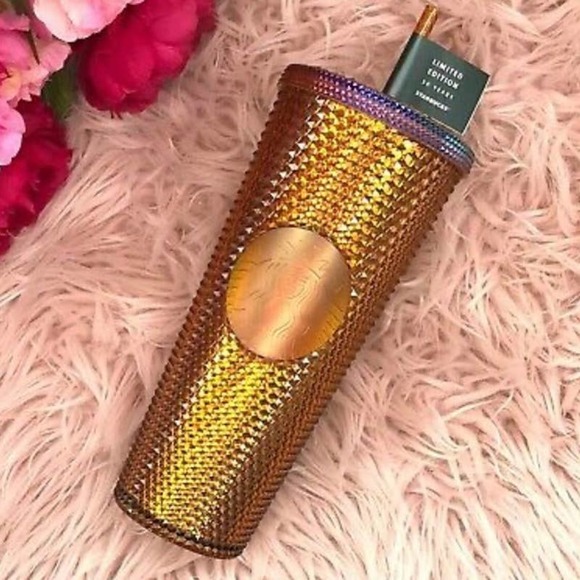 Starbucks Venti Copper Honeycomb studded